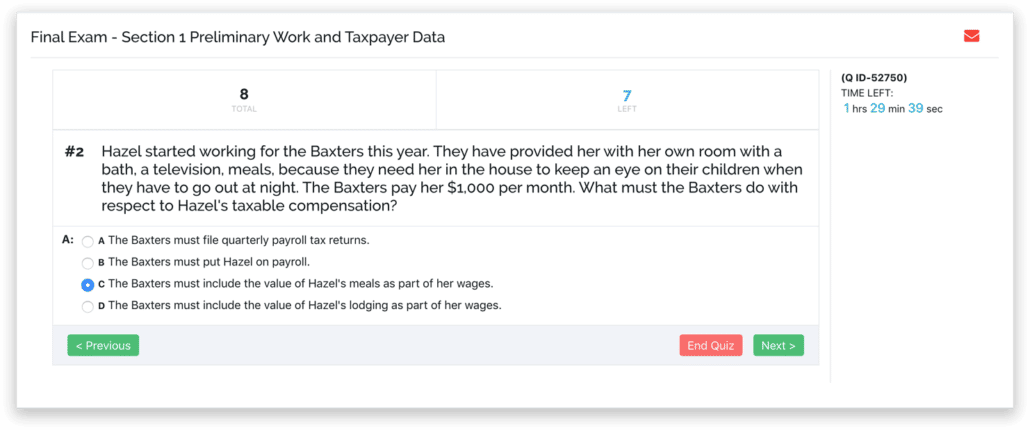 Lambers EA Quiz Question