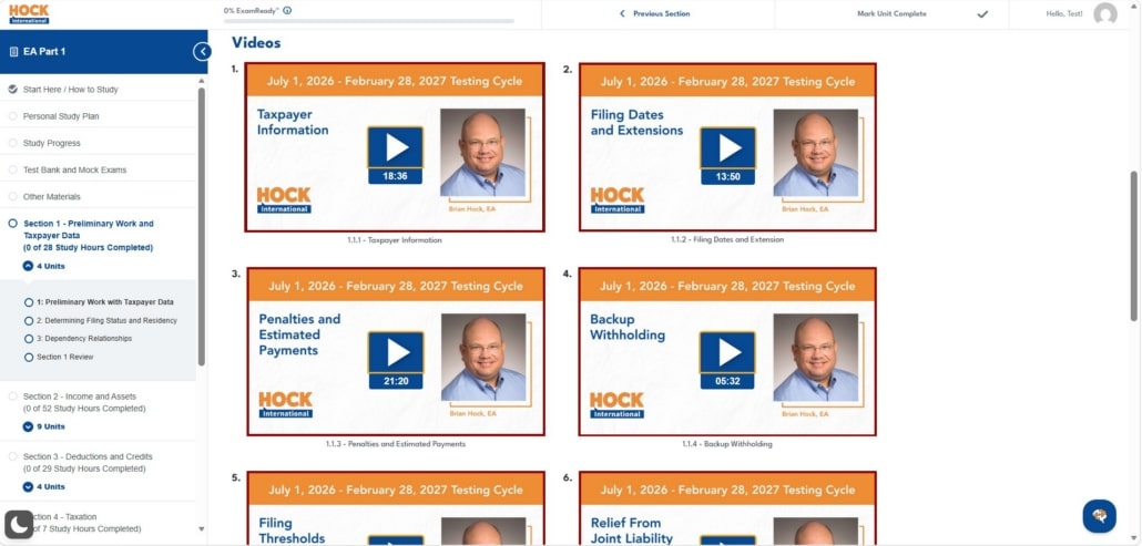 Hock EA videos